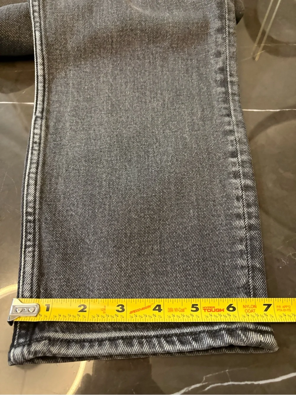 Abercrombie & Fitch The Mom High Rise Jeans Denim Washed Black Size 30/10 Womens